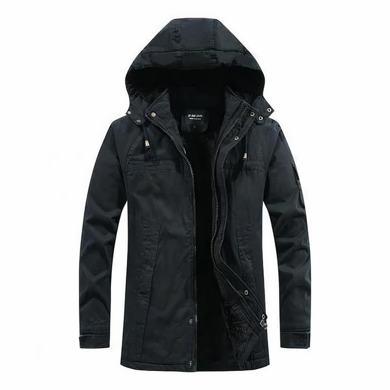 Stylische Herren Winterjacke | Mit Kapuze