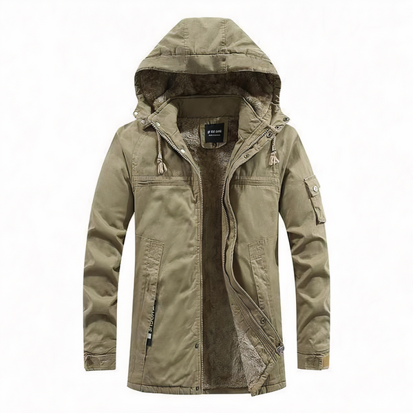 Stylische Herren Winterjacke | Mit Kapuze