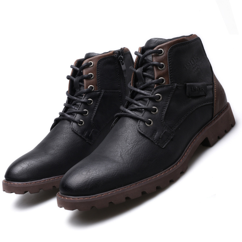 Tibbie - Lederstiefel mit Reißverschlüssen