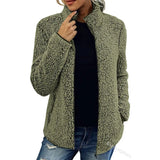 Lara - Teddy Fleece Damen Strickjacke