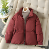 Damen Puffer Winterjacke Mit Hohem Kragen | Gesteppt