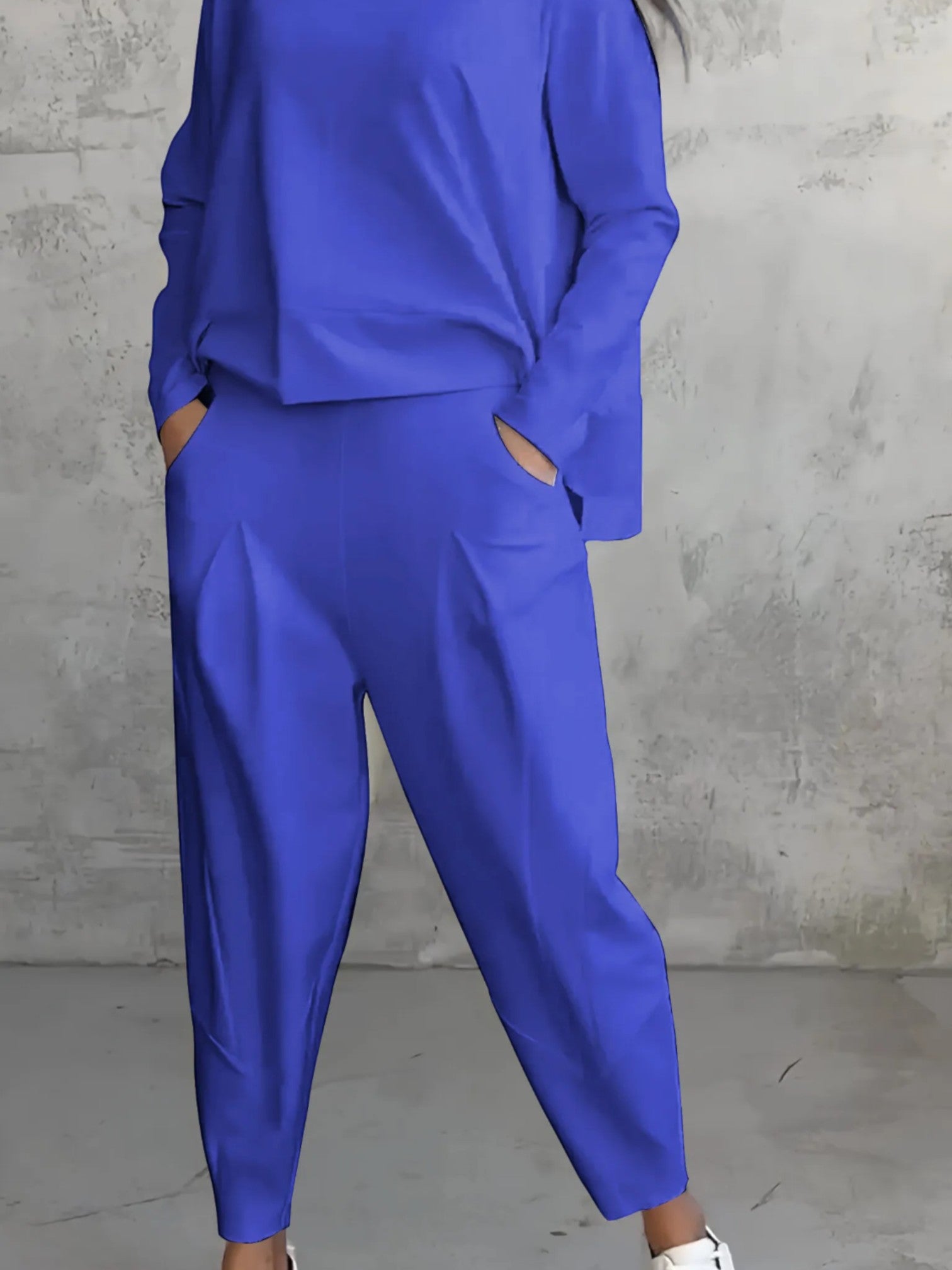 Elegantes zweiteiliges Set für Frauen | Oberteil & Haremshosen