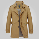 Lässiger Trenchcoat Mit Stehkragen Für Damen | Knopfdetails