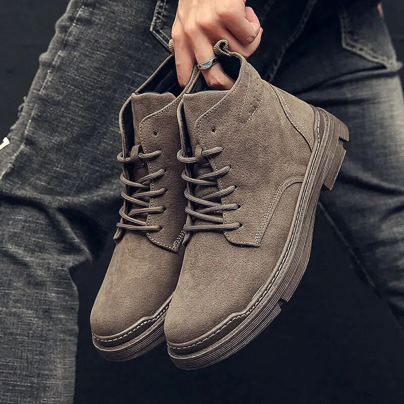 Martijn - Klassische und Warme Lederstiefel