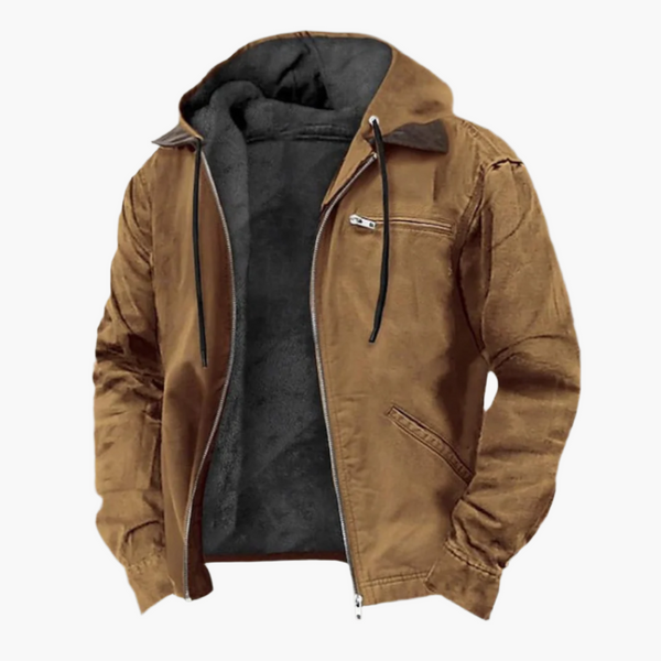 Lässige Winterjacke Mit Kapuze Für Herren | Mit Reißverschluss