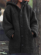 Übergroßer Cardigan Mit Kapuze Für Damen | Lang