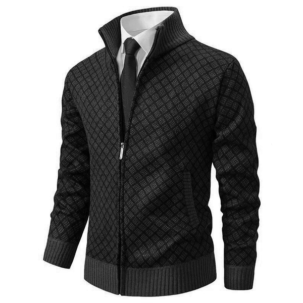 Strickpullover Mit Rautenmuster Für Herren | Lange Ärmel