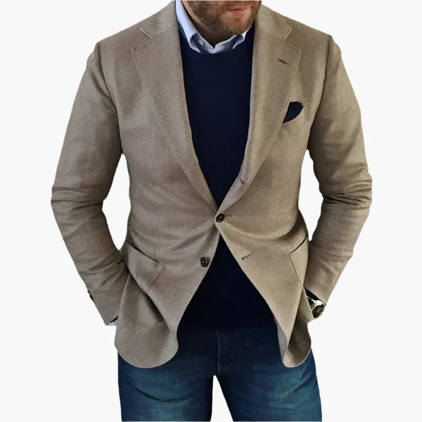 Herrenblazer Mit Knöpfen Und Langen Ärmeln | Tasche