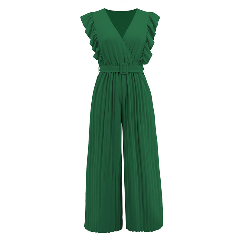 May - Jumpsuit mit gerafftem V-Ausschnitt