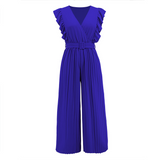 May - Jumpsuit mit gerafftem V-Ausschnitt