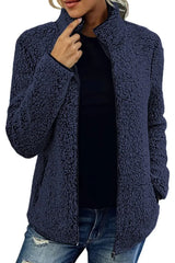 Lara - Teddy Fleece Damen Strickjacke