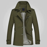 Lässiger Trenchcoat Mit Stehkragen Für Damen | Knopfdetails
