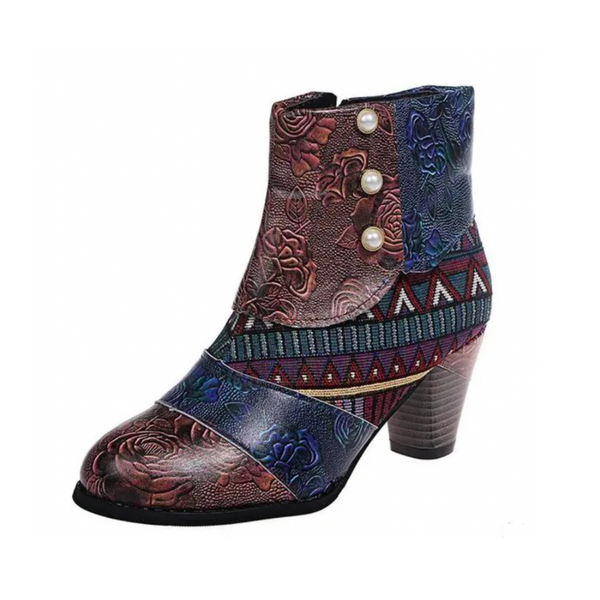 Lässige High-heel Stiefeletten Für Damen | Mit Reißverschluss