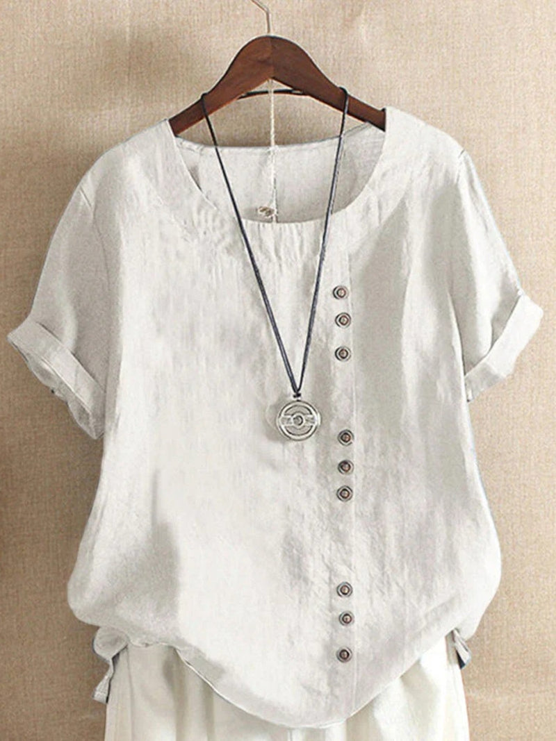 Leichte Sommerbluse Für Damen | Kurzarm