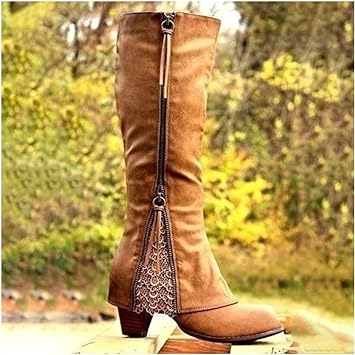 Kniehohe Stiefel Für Damen | Blockabsatz