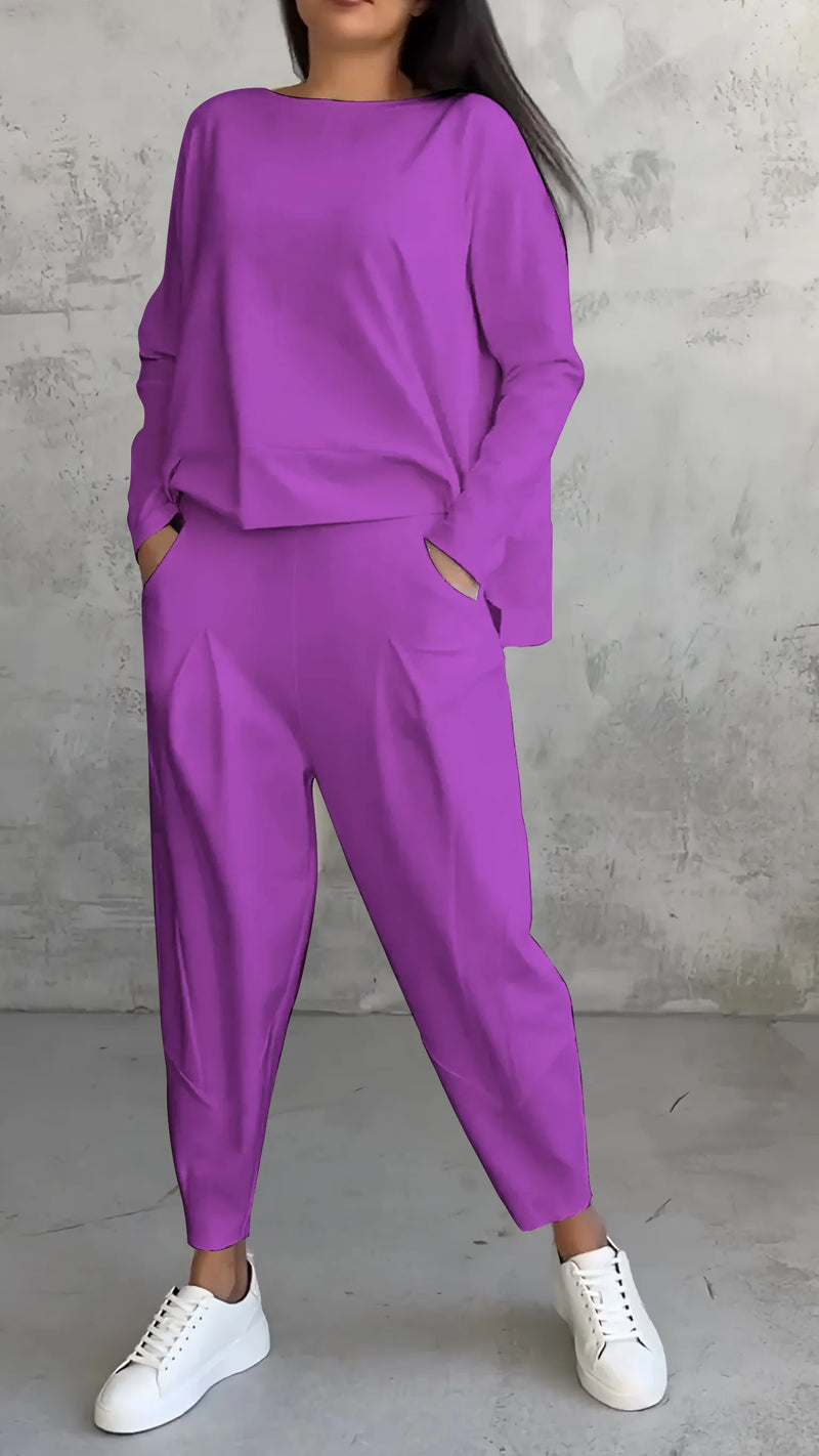 Damen Jogging Set Mit Langarm | Zweiteilig