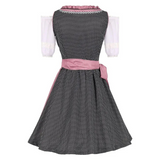 Klassisches Oktoberfest Dirndlkleid Mit Spitzenbesatz