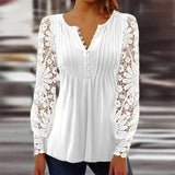 Blumenbluse Mit V-ausschnitt Für Frauen | Elegant