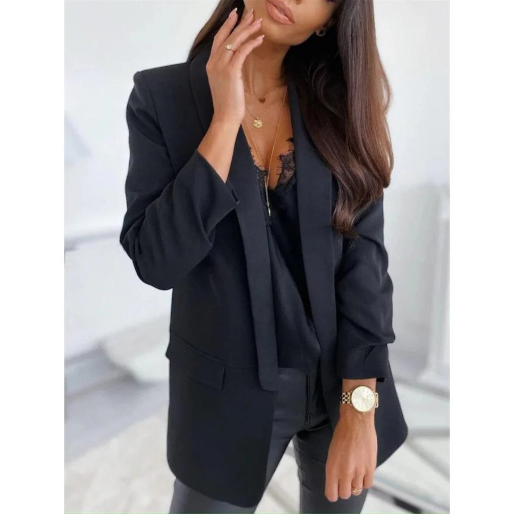 Chaveli | Stilvoller Blazer Mit Offener Vorderseite Für Damen | Schick