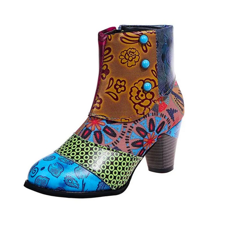 Lässige High-heel Stiefeletten Für Damen | Mit Reißverschluss
