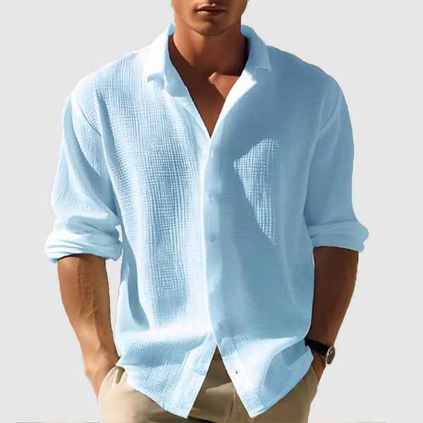 Lässiges Button-Down-Hemd für Herren – Leicht & Atmungsaktiv für den Sommer | Sommer Herrenhemd