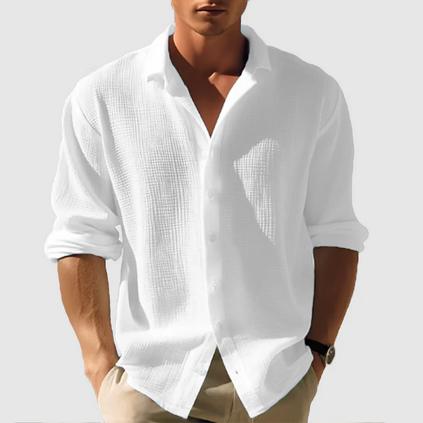 Lässiges Button-Down-Hemd für Herren – Leicht & Atmungsaktiv für den Sommer | Sommer Herrenhemd