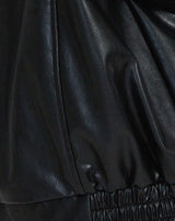 Übergroße Lederjacke Mit Langen Ärmeln Für Damen | Herbst