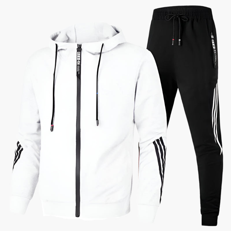 Stylisches Herren-Trainingsanzug-Set Mit Reißverschluss | Mit Tasche