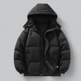 Herren Pufferjacke Mit Kapuze Und Langen Ärmeln | Winter