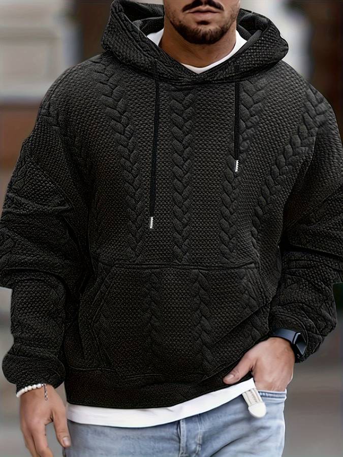 Zach - Stylischer Herren Pullover mit Kapuze