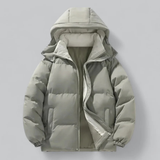 Herren Pufferjacke Mit Kapuze Und Langen Ärmeln | Winter
