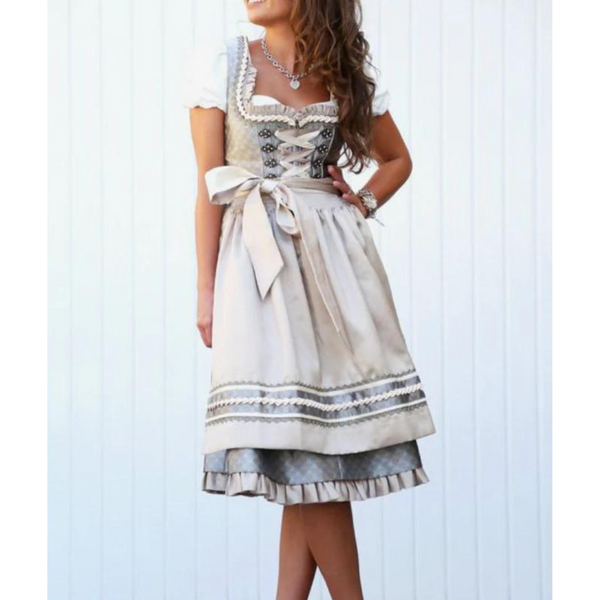 Stilvolles Beiges Dirndlkleid Für Damen | Neutrale Töne