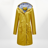 Regenjacke Mit Kapuze Für Damen | Gestreiftes Futter