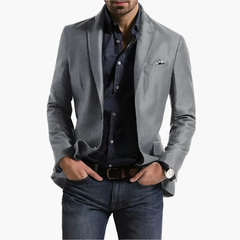 Herrenblazer Mit Knöpfen Und Langen Ärmeln | Tasche