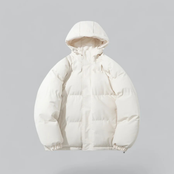 Daunenjacke Mit Reißverschluss Und Kapuze | Winter