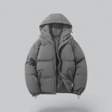 Daunenjacke Mit Reißverschluss Und Kapuze | Winter
