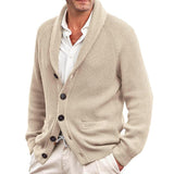 Winter-Strickjacke Mit Knöpfen Für Herren | Mit Tasche