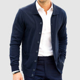 Herren Winter Strickjacke Mit Kragen | Mit Tasche