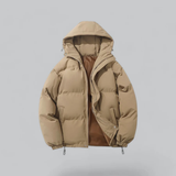 Daunenjacke Mit Reißverschluss Und Kapuze | Winter