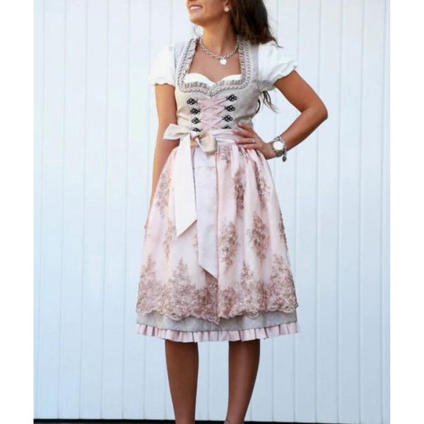 Stilvolles Beiges Dirndlkleid Für Damen | Neutrale Töne