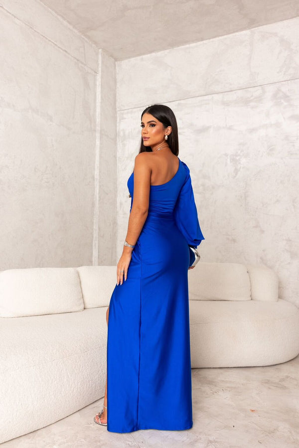 Damen Abendkleid Mit Einem Schulterträger | Seitenschlitz