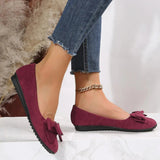 Elegante Flache Schuhe Mit Schleife Für Frauen
