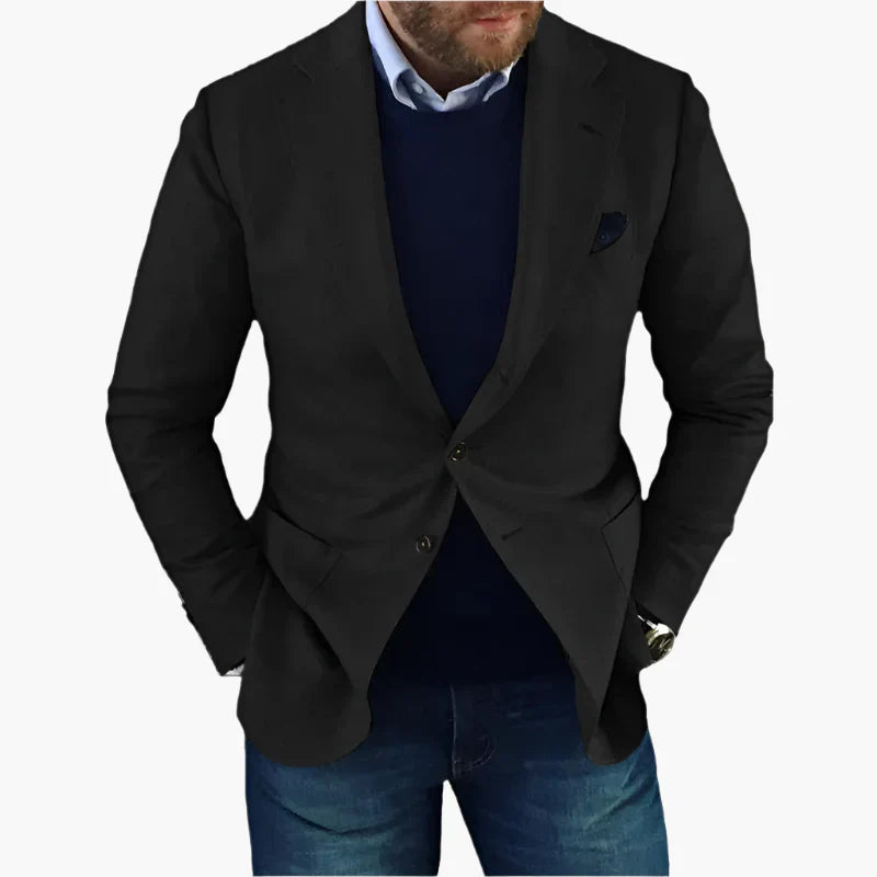 Herrenblazer Mit Knöpfen Und Langen Ärmeln | Tasche
