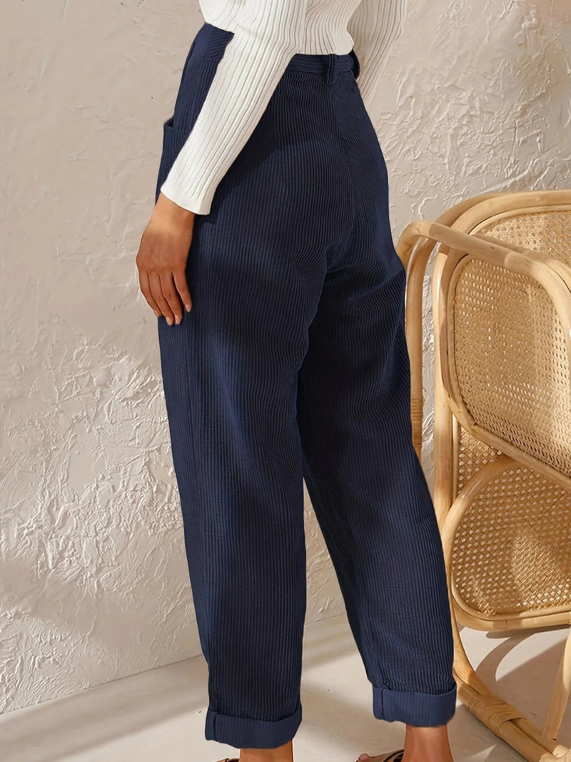 Bequeme Cordhosen Für Frauen | Hohe Taille