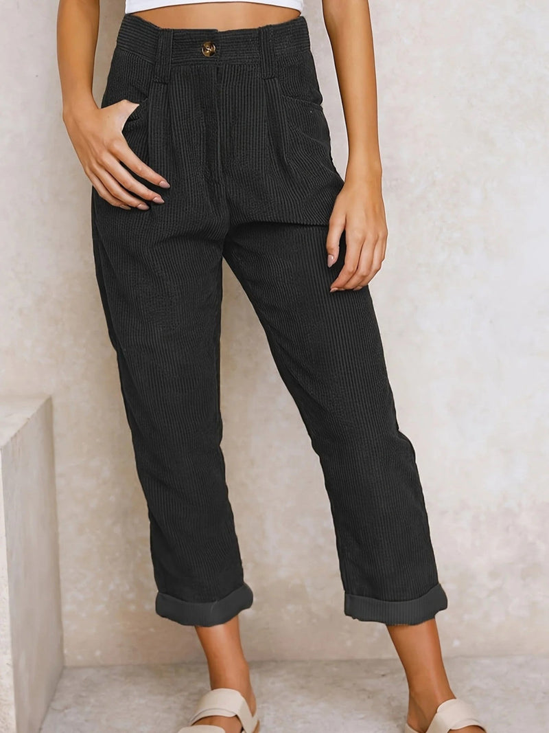 Bequeme Cordhosen Für Frauen | Hohe Taille