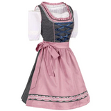 Klassisches Oktoberfest Dirndlkleid Mit Spitzenbesatz