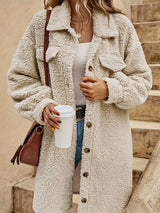 Übergroßer Teddymantel Für Frauen | Winter