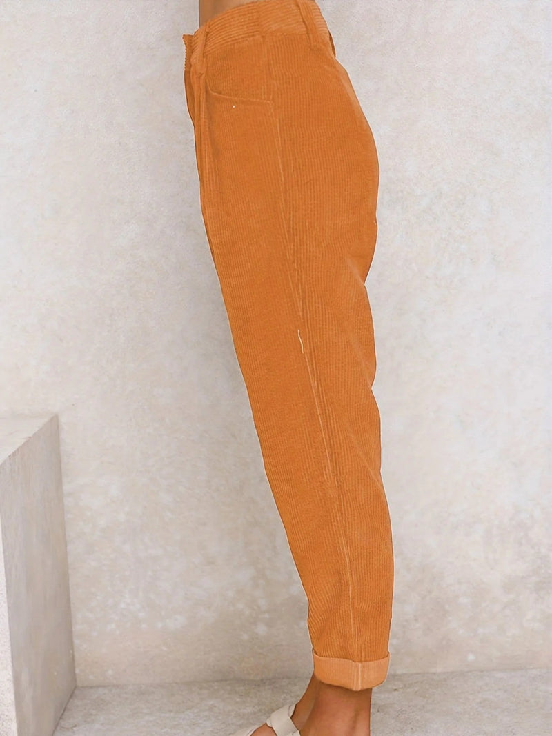 Bequeme Cordhosen Für Frauen | Hohe Taille