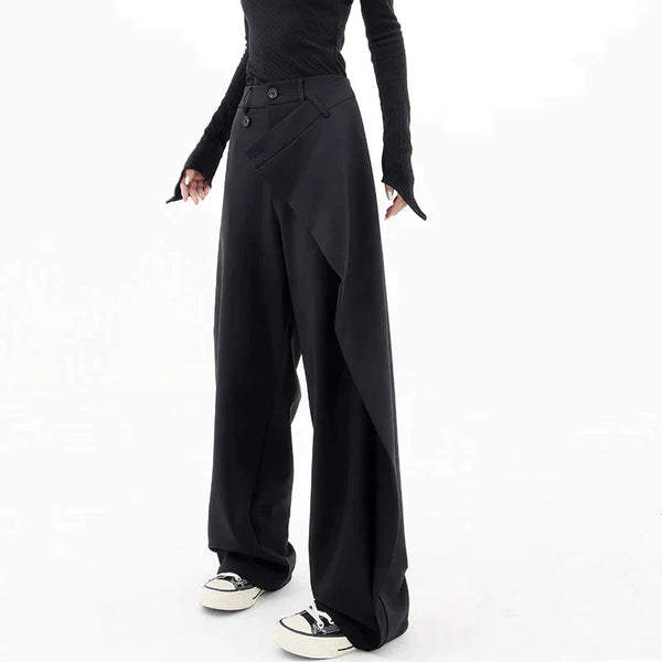 Carol - Schwarze Baggy-Hose für Frauen