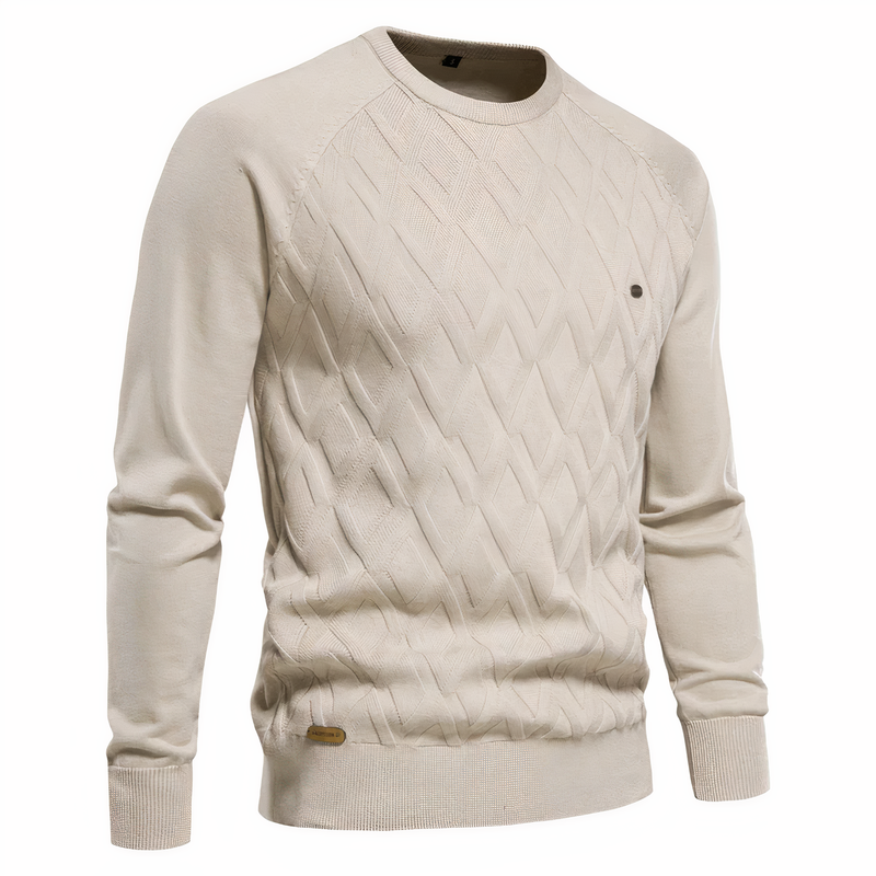 Carmelo - Strickpullover mit Rautenmuster